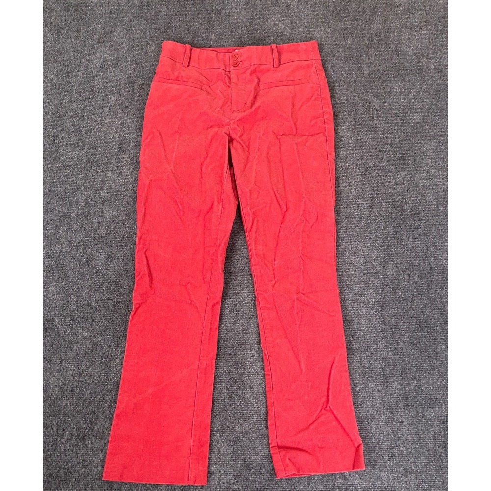 ANTHROPOLOGIE Women's Pink The Essential Trouser  Corduroy Pants Size 2